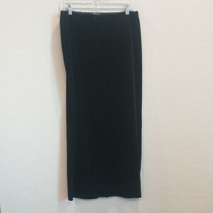 Wild Fable Whymsigoth Gothic Velvet Classic Black Maxi Skirt Medium